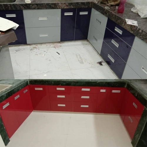 U Shaped Modular Kitchen in Raipur